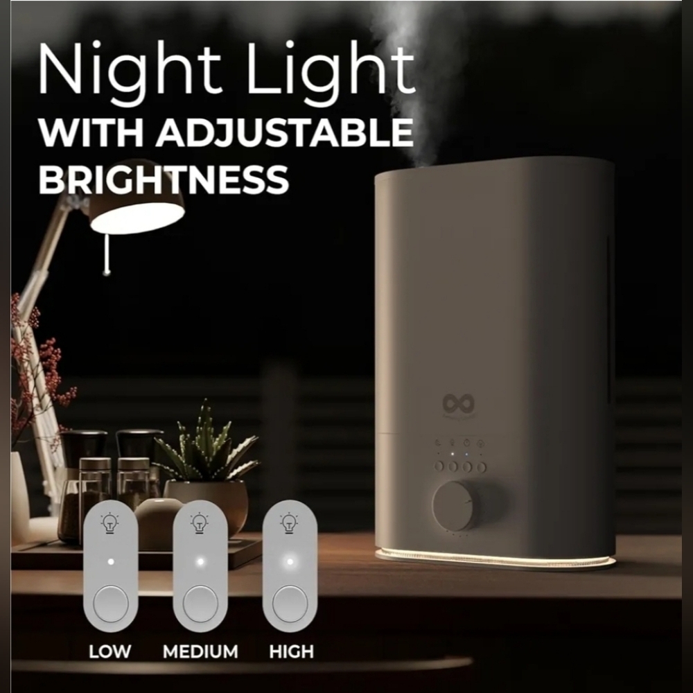 Everlasting Comfort 6L Humidifier Large Room, High Mist Output 60HR Runtime - Picture 6 of 11